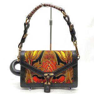 Authetnic Prada Brown Canvas Hand Bag mn1040-112525